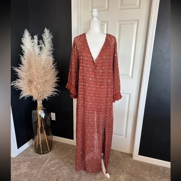 NWT Sundress ROSE LONG DRESS
size Large/XL - Picture 8 of 12